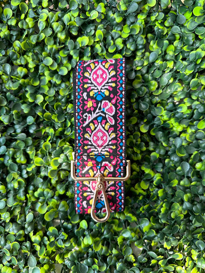 SS050P Boho Pattern Adjustable Guitar Strap