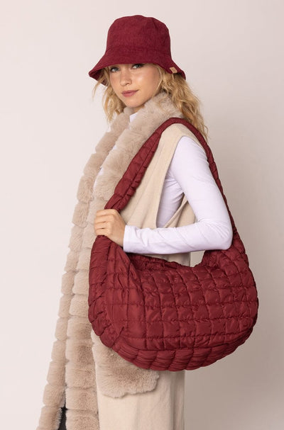 QBS320125 Cora Quilted Puffer Tote