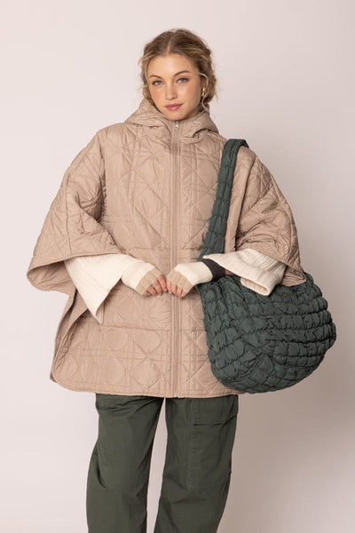 QBS320125 Cora Quilted Puffer Tote