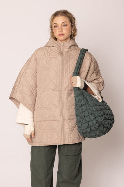 QBS320125 Cora Quilted Puffer Tote