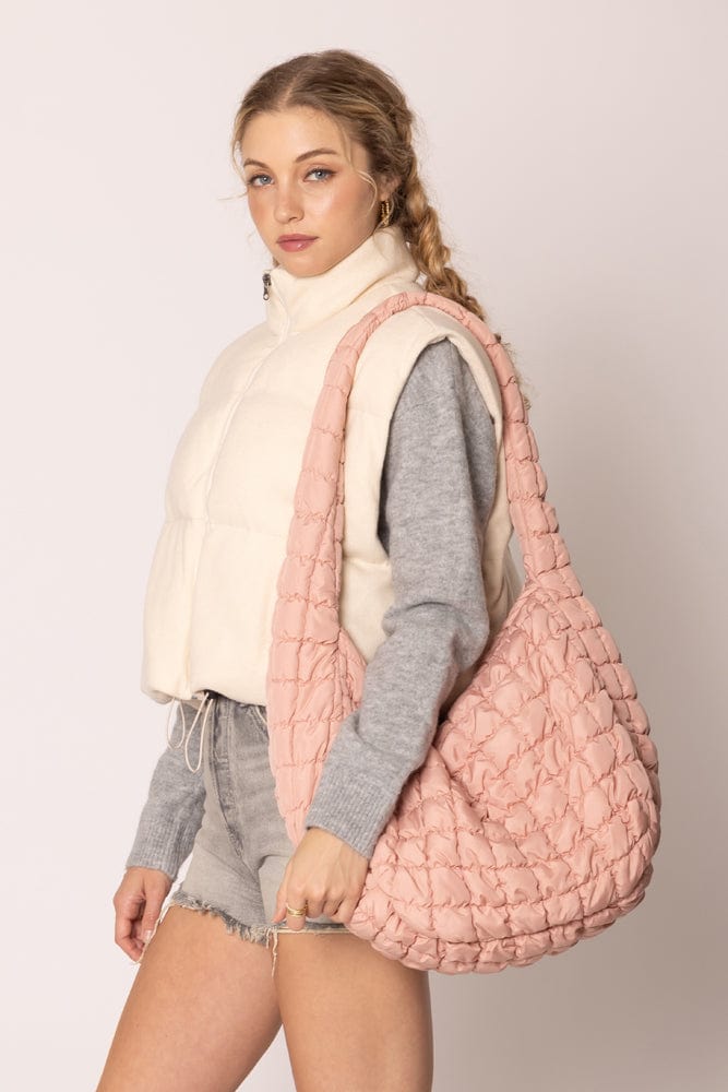 QBS320125 Cora Quilted Puffer Tote