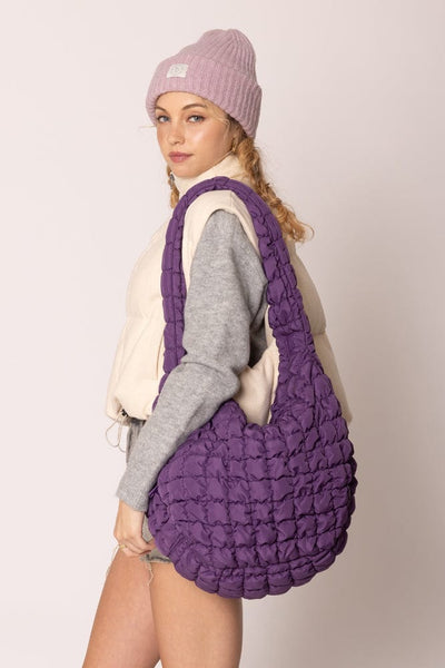 QBS320125 Cora Quilted Puffer Tote