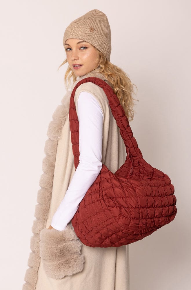 QBS320125 Cora Quilted Puffer Tote