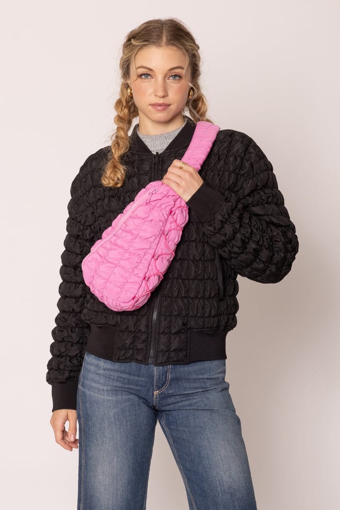 QBS410088 Brielle Quilted Puffer Sling Bag