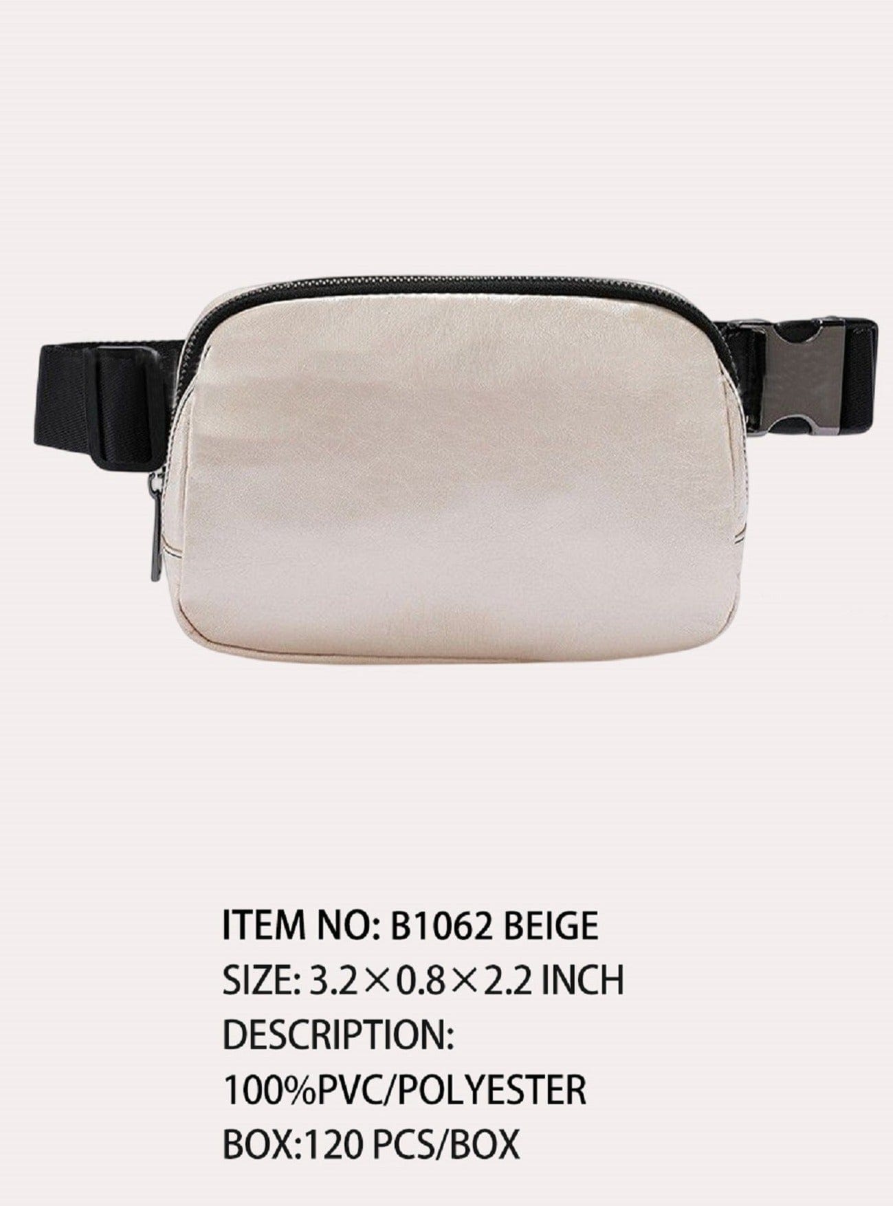 B1062 Liv Patent Leather Fanny Pack - MiMi Wholesale