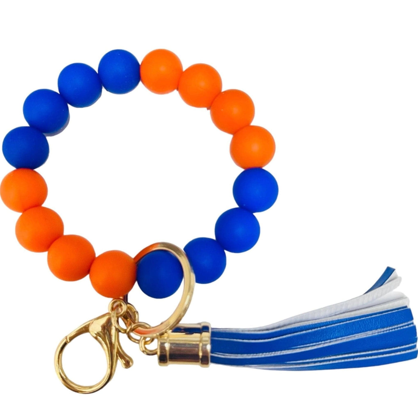 BB139x185 Gameday College Colors Silicone Beaded Keychain Bracelet - MiMi Wholesale