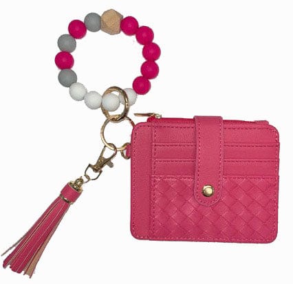 BB139x205 Nina Quilted Beaded Keychain Bracelet Wallet - MiMi Wholesale