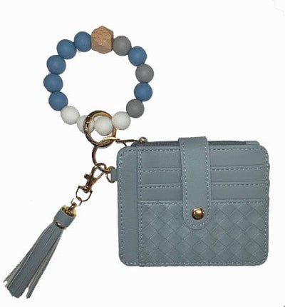 BB139x205 Nina Quilted Beaded Keychain Bracelet Wallet - MiMi Wholesale