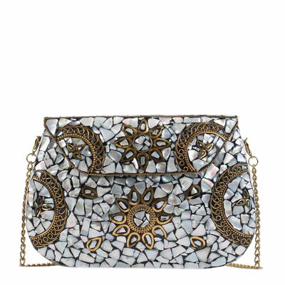 BGAIN01 Amoli Clutch With Shoulder Strap - MiMi Wholesale