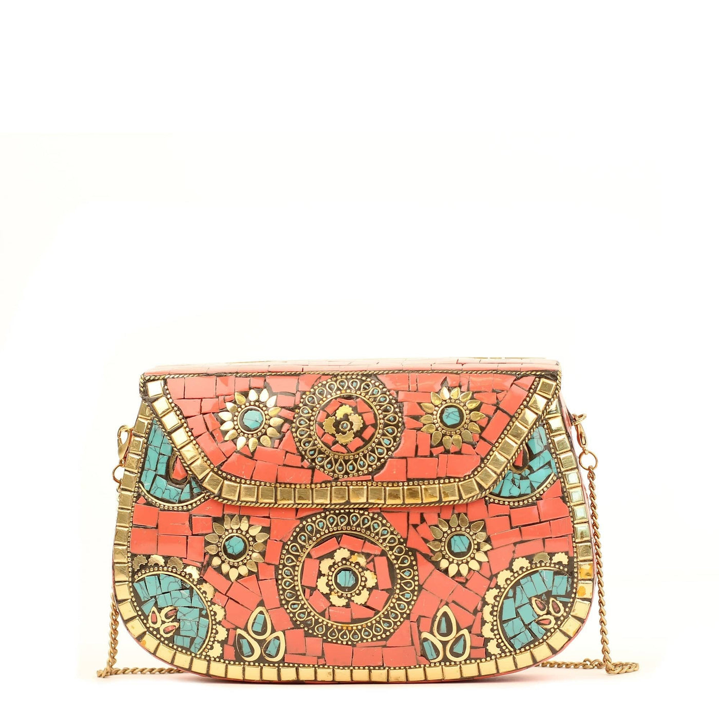 BGAIN01 Amoli Clutch With Shoulder Strap - MiMi Wholesale