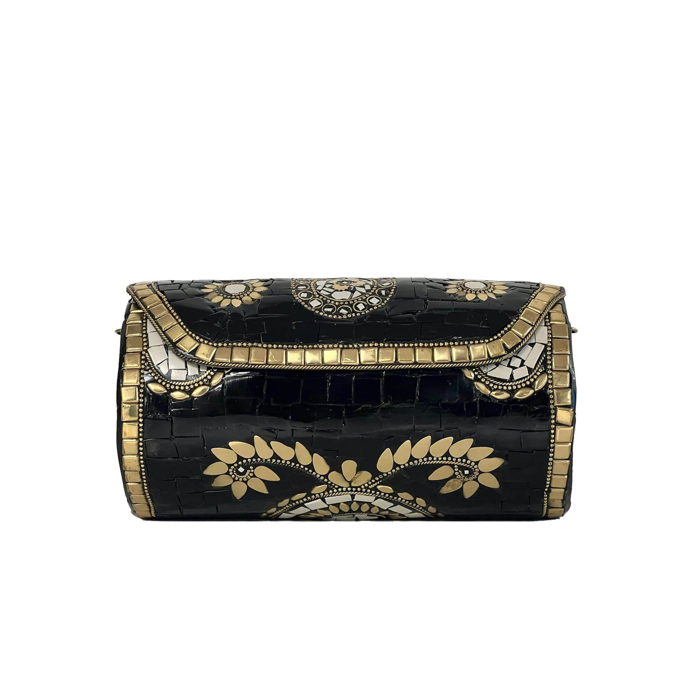 BGAIN89 Ami Mosaic Clutch With Chain Strap - MiMi Wholesale