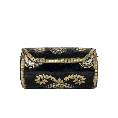 BGAIN89 Ami Mosaic Clutch With Chain Strap - MiMi Wholesale