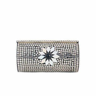 BGAIN89 Ami Mosaic Clutch With Chain Strap - MiMi Wholesale