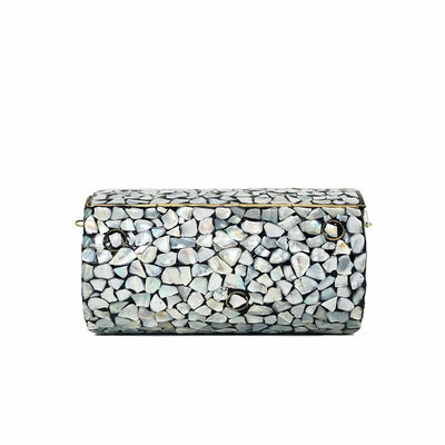 BGAIN89 Ami Mosaic Clutch With Chain Strap - MiMi Wholesale