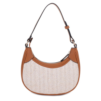 EJ601058 Essie Rounded Straw Shoulder Bag - MiMi Wholesale