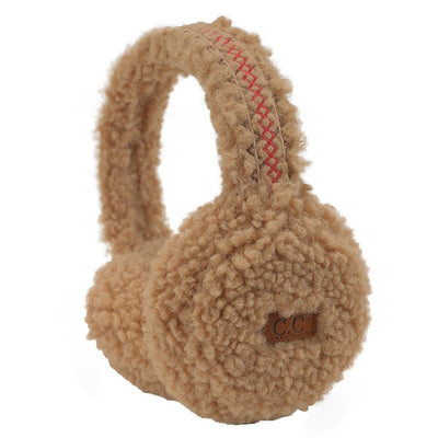 EMS4502 Sherpa With Embroidery Earmuffs - MiMi Wholesale