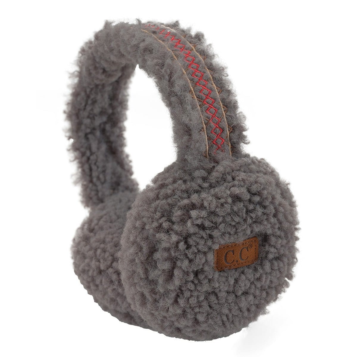 EMS4502 Sherpa With Embroidery Earmuffs - MiMi Wholesale