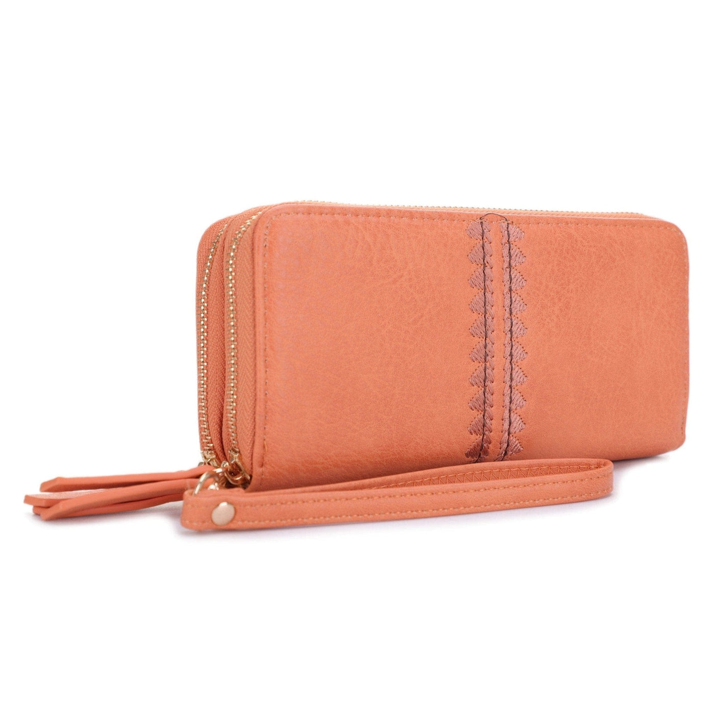 ES60164 Sherrie Double Zipper Wallet - MiMi Wholesale