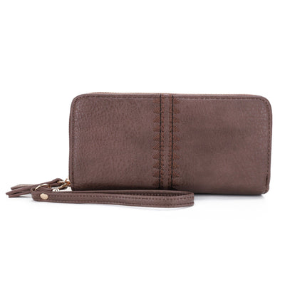 ES60164 Sherrie Double Zipper Wallet - MiMi Wholesale