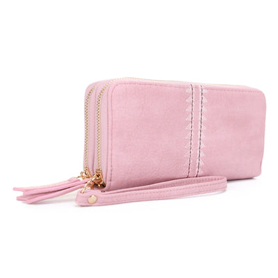 ES60164 Sherrie Double Zipper Wallet - MiMi Wholesale