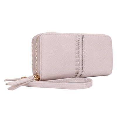 ES60164 Sherrie Double Zipper Wallet - MiMi Wholesale