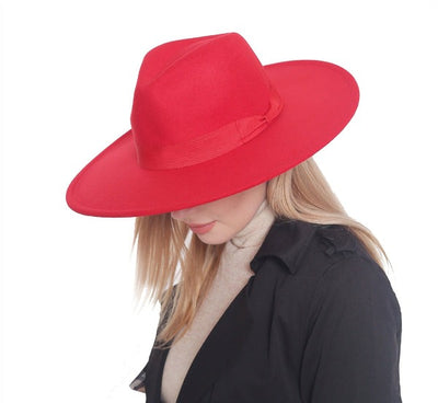 H3041 Fedora Brim Ribbon Band Hat