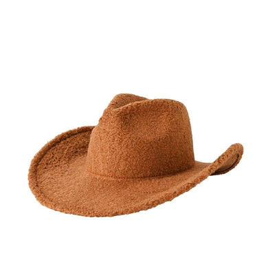 H3443 Fleece Cowboy Hat - MiMi Wholesale