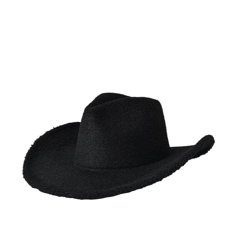 H3443 Fleece Cowboy Hat - MiMi Wholesale