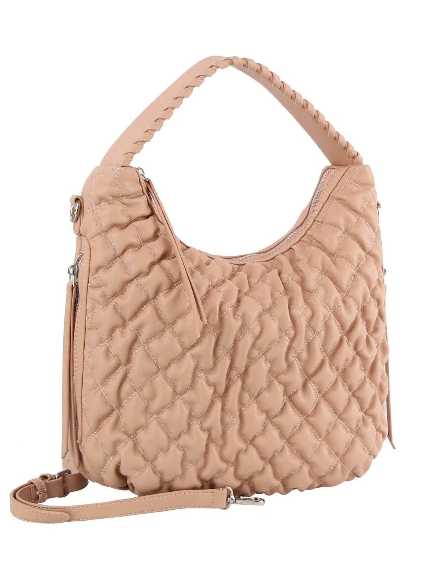 HGE0154 Kallie Quilted Shoulder Bag - MiMi Wholesale