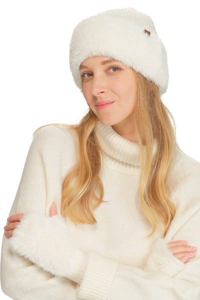 HTE0105 Faux Fur Cuff Beanie - MiMi Wholesale