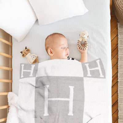 JCL2030K Super Lux Children's Initial H Blanket - MiMi Wholesale