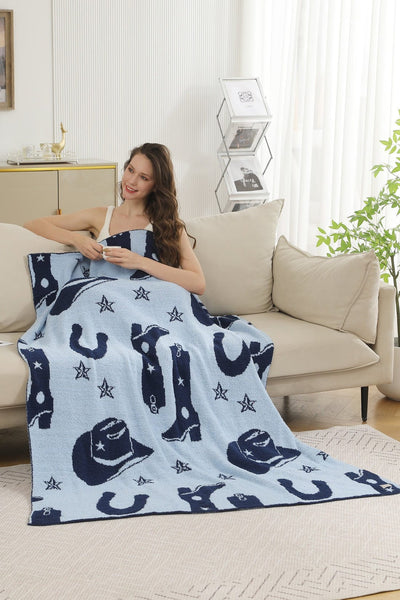 JCL4322 Super Lux Cowgirl/Cowboy Blanket - MiMi Wholesale