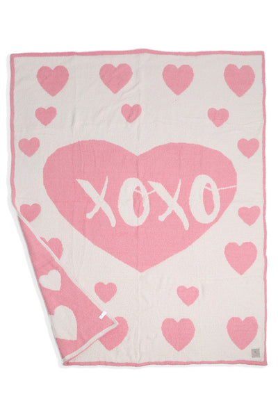 JCL6003 XOXO & Heart Throw Blanket - MiMi Wholesale