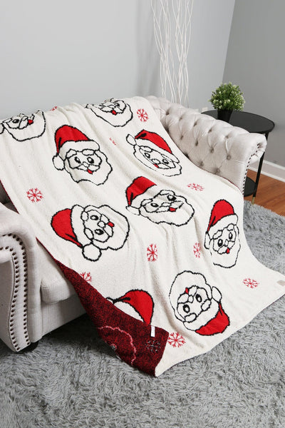 JCL6016 Super Lux Gingerbread/Santa Blanket - MiMi Wholesale