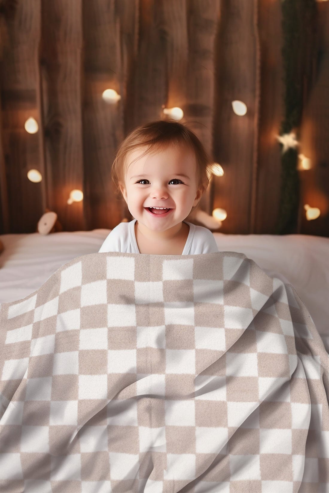 JCL6027K Super Lux Children's Checkered Blanket - MiMi Wholesale