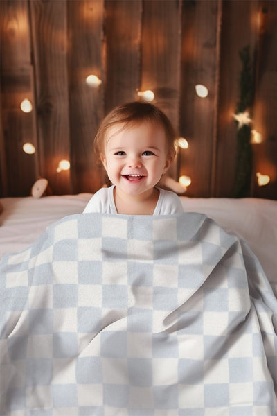 JCL6027K Super Lux Children's Checkered Blanket - MiMi Wholesale