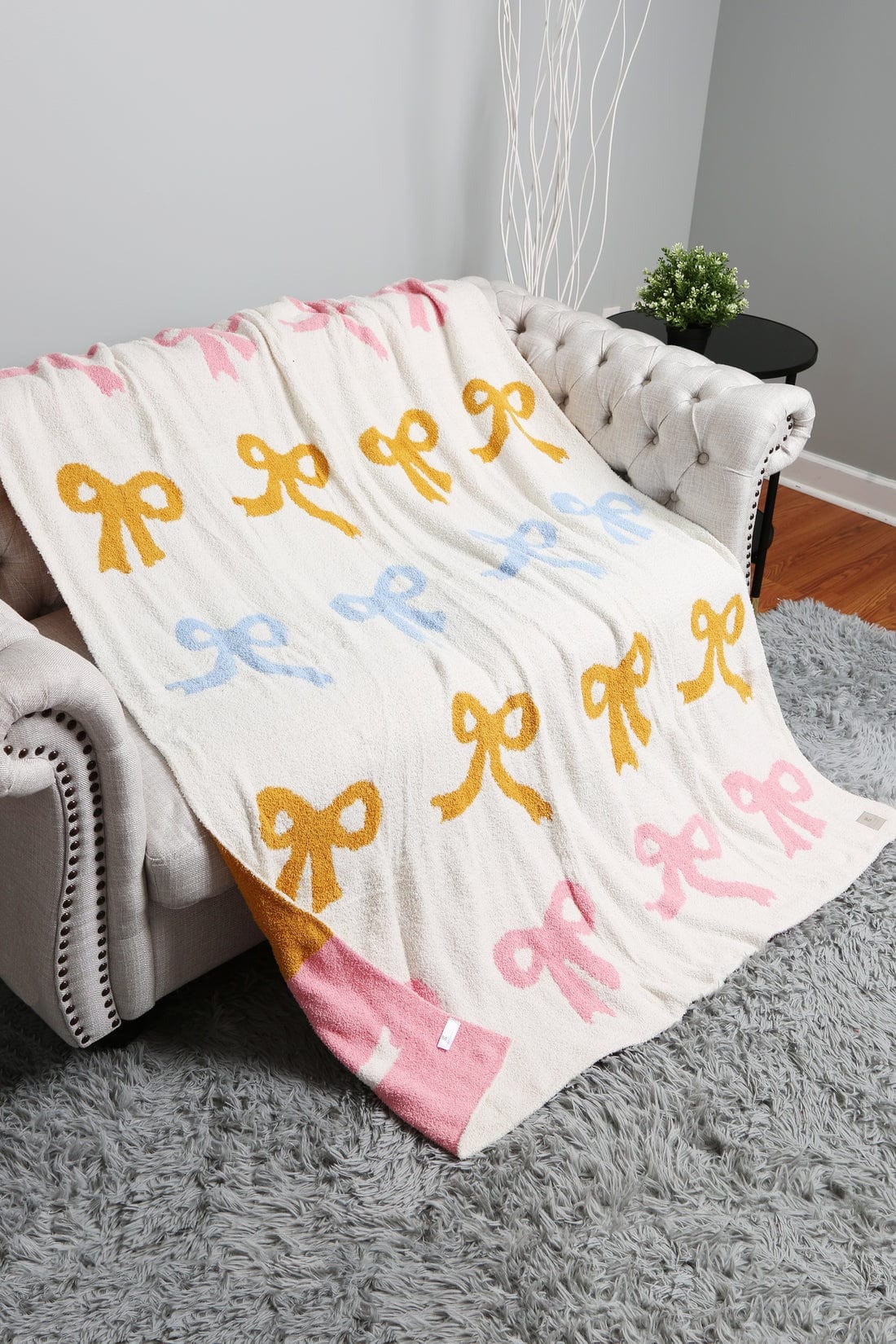 JCL6046 Super Lux Multi Color Ribbon Blanket - MiMi Wholesale