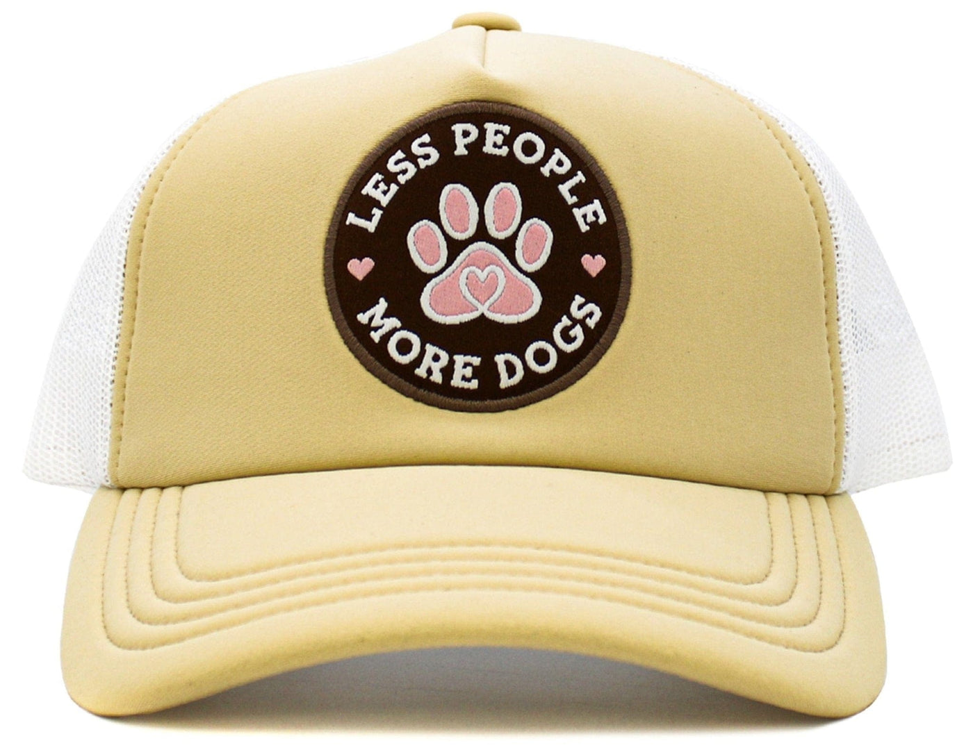 KBV1580 Less People More Dogs Meshback 5 Panel Ballcap - MiMi Wholesale