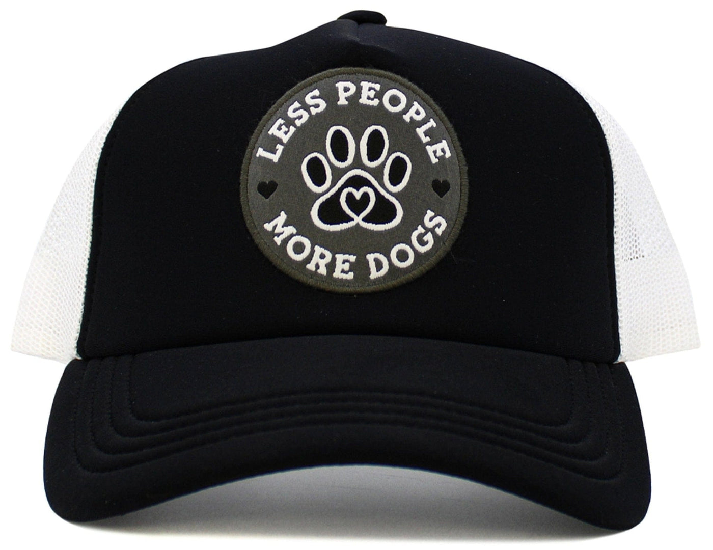 KBV1580 Less People More Dogs Meshback 5 Panel Ballcap - MiMi Wholesale