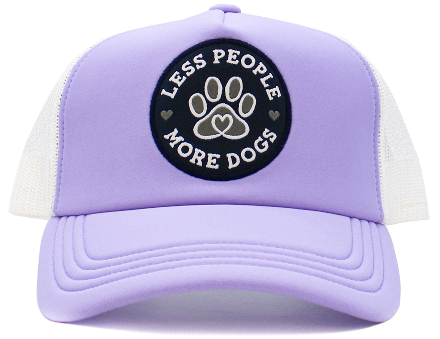 KBV1580 Less People More Dogs Meshback 5 Panel Ballcap - MiMi Wholesale