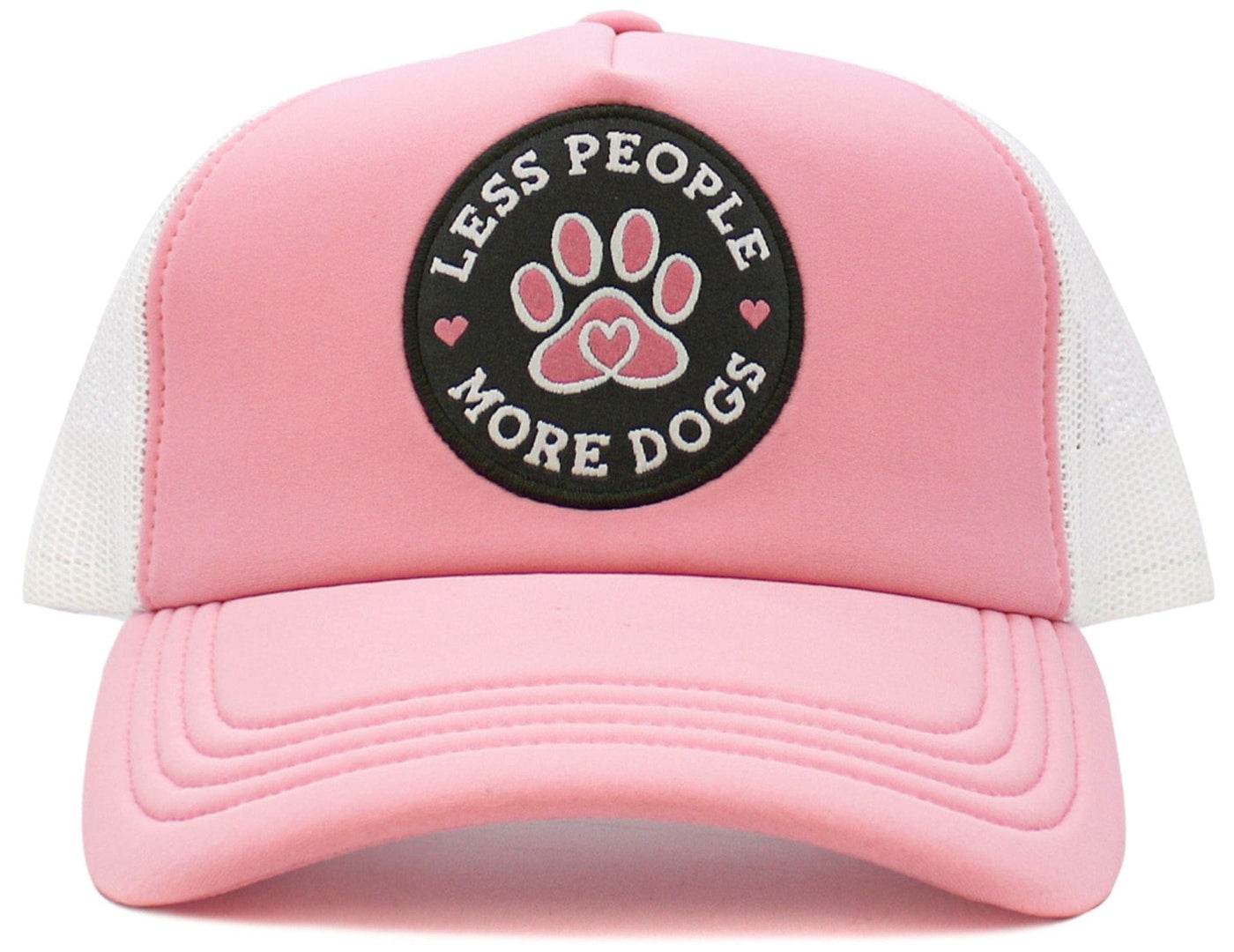 KBV1580 Less People More Dogs Meshback 5 Panel Ballcap - MiMi Wholesale