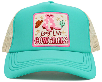 KBV1584 Long Live Cowgirls Meshback 5 Panel Ballcap - MiMi Wholesale