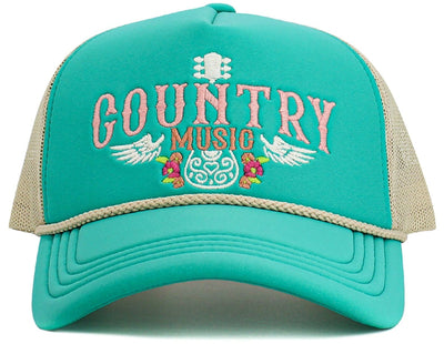 KBV1607 "Country Music" Vintage Washed Baseball Cap - MiMi Wholesale