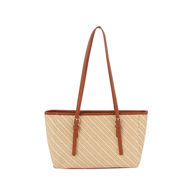 LHU507-Z Loretta Straw Tote Bag - MiMi Wholesale