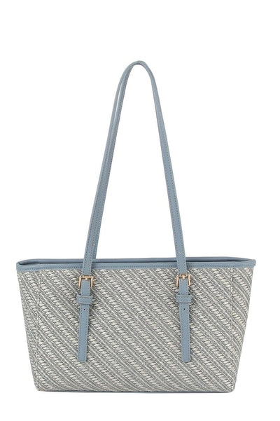 LHU507-Z Loretta Straw Tote Bag - MiMi Wholesale