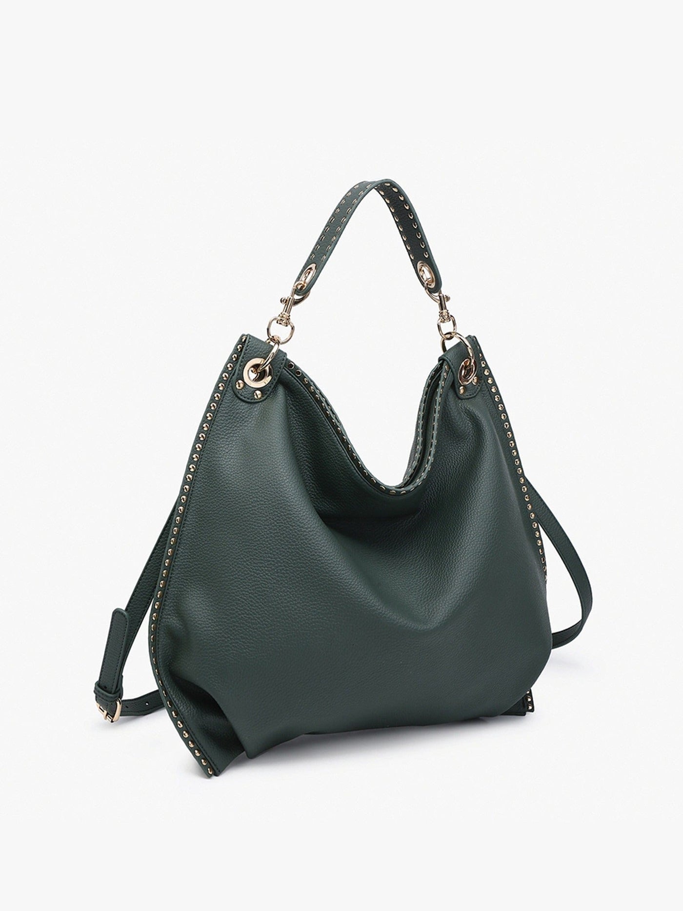 M2576 Carly Studded Hobo/Crossbody Bag - MiMi Wholesale