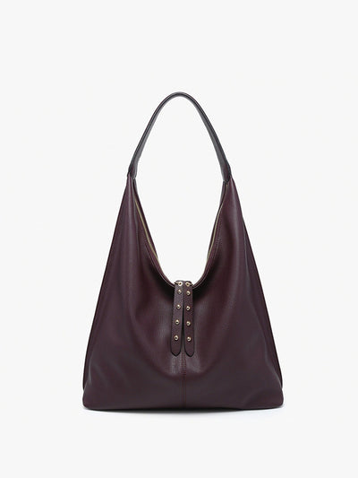 M2621 Tori Slouchy Hobo Bag With Stud Details - MiMi Wholesale