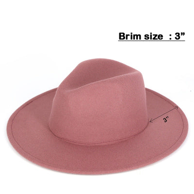 MH0125 Leslie Felt Panama Hat - MiMi Wholesale