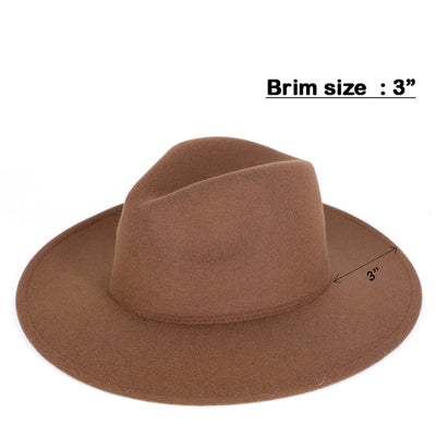 MH0125 Leslie Felt Panama Hat - MiMi Wholesale