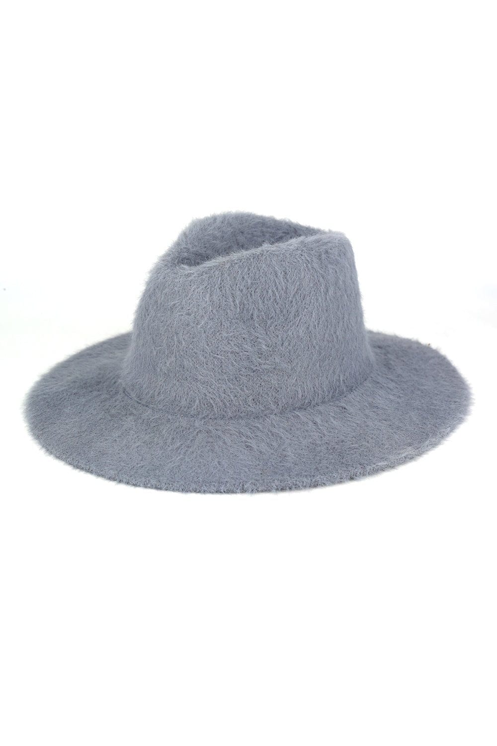 MH0172 Fuzzy Fedora Hat - MiMi Wholesale